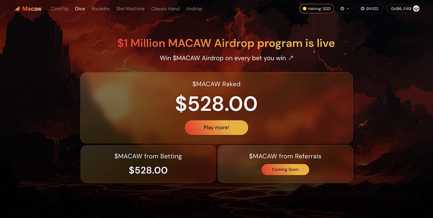 $1 million Macaw Airdrop program is live. Rake in your Macaw today.